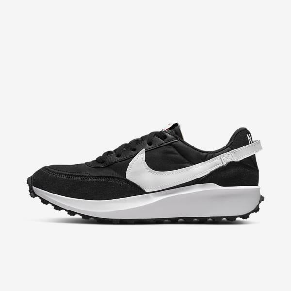 Women\'s Nike Waffle Debut Trainers Black / Orange / White | NK745XDJ