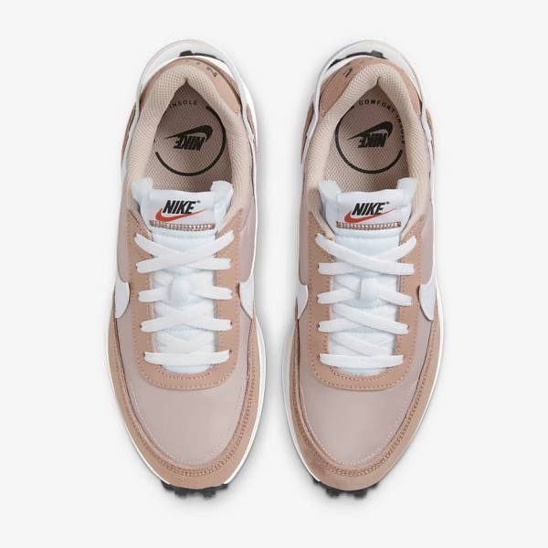 Women's Nike Waffle Debut Trainers Pink / Rose / Khaki Rose / White | NK861EDA