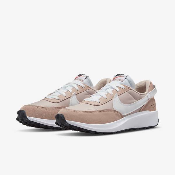 Women's Nike Waffle Debut Trainers Pink / Rose / Khaki Rose / White | NK861EDA