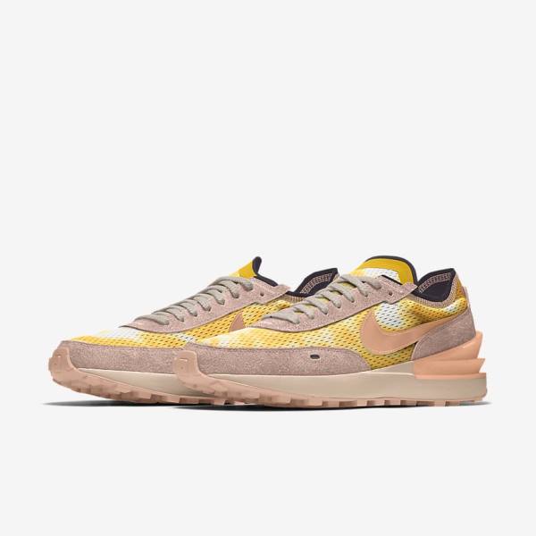 Women's Nike Waffle One By You Custom Trainers Multicolor | NK154XDY