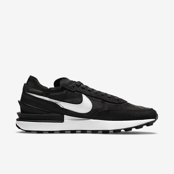 Women's Nike Waffle One Trainers Black / Orange / White | NK275OUN