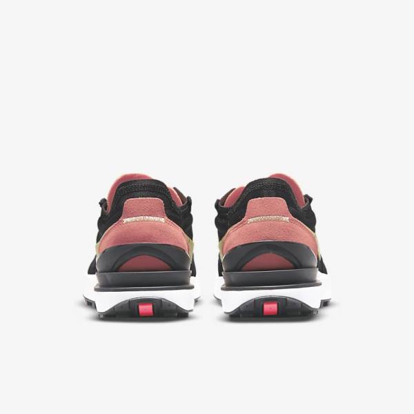 Women's Nike Waffle One Trainers Black / Red / Light Green | NK521OAM