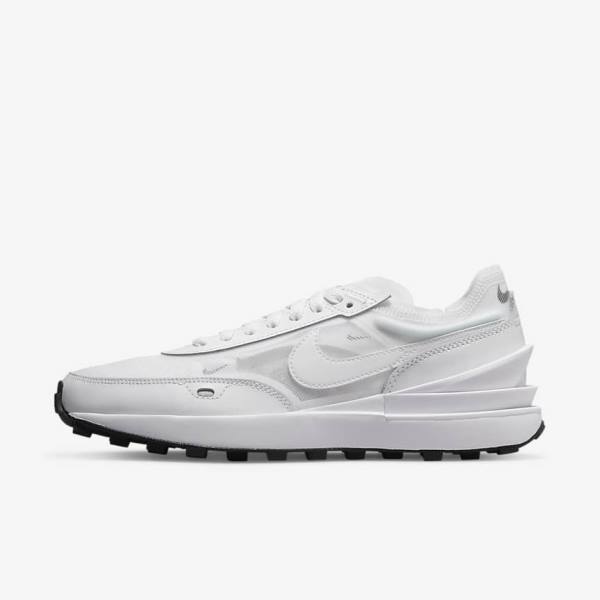 Women\'s Nike Waffle One Trainers White / Black / White | NK960SVB