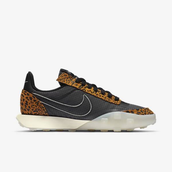 Women's Nike Waffle Racer 2X Trainers Black | NK890UJZ