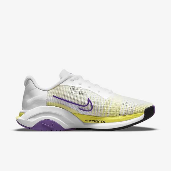 Women's Nike ZoomX SuperRep Surge Endurance Class Training Shoes White / Black / Light Lemon | NK256FRB