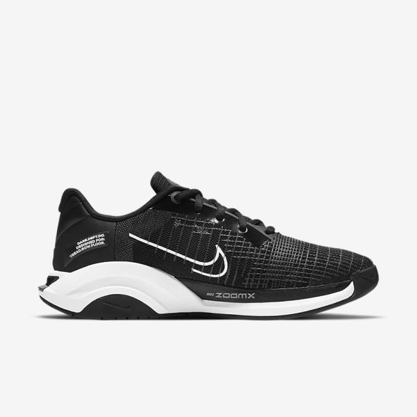 Women's Nike ZoomX SuperRep Surge Endurance Class Training Shoes Black / White | NK450TYW