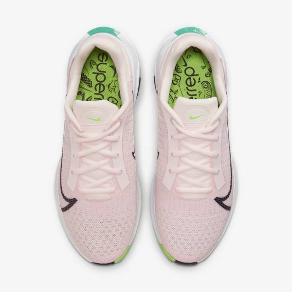 Women's Nike ZoomX SuperRep Surge Endurance Class Training Shoes Light Pink / Green / Black | NK567QHW