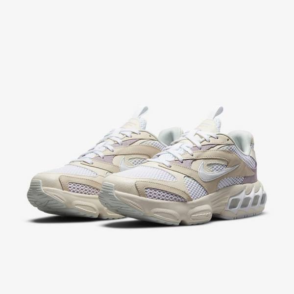 Women's Nike Zoom Air Fire Trainers White / Purple / White | NK349PNO