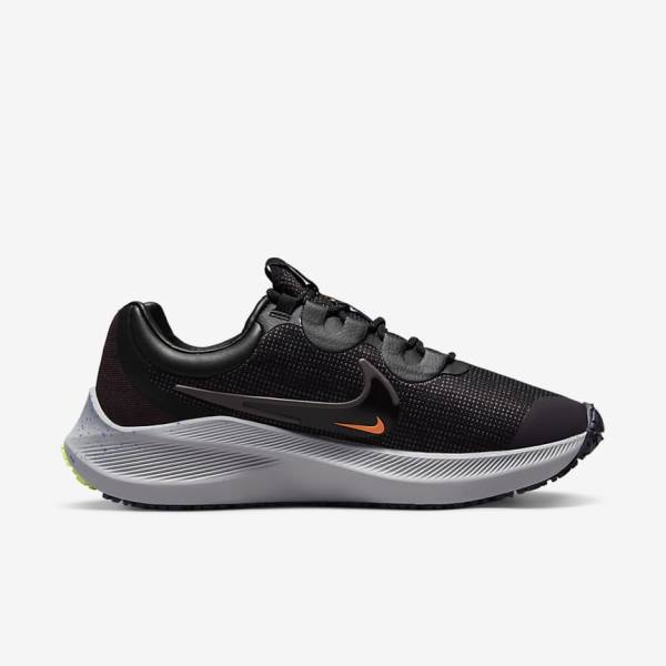 Women's Nike Zoom Winflo 8 Shield Weatherised Road Running Shoes Black / Orange / Purple | NK907CEZ