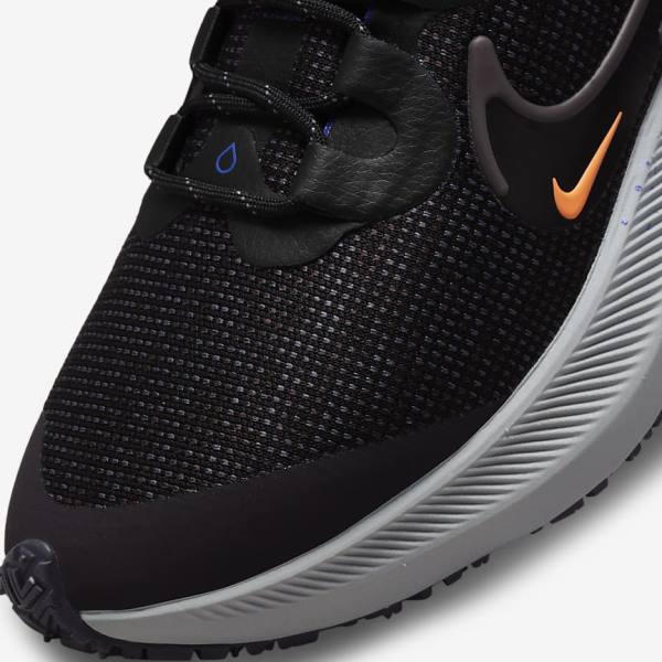 Women's Nike Zoom Winflo 8 Shield Weatherised Road Running Shoes Black / Orange / Purple | NK907CEZ