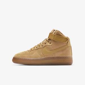 Kids' Nike Air Force 1 High LV8 3 Older Trainers Brown / Light Brown | NK906DNB