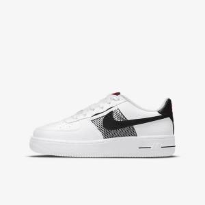 Kids' Nike Air Force 1 LV8 Older Trainers White / Red / White / Black | NK684HSP