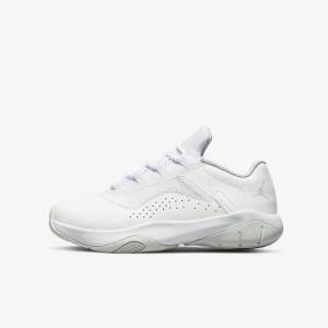 Kids' Nike Air Jordan 11 CMFT Low Older Trainers White / Platinum | NK681QHW