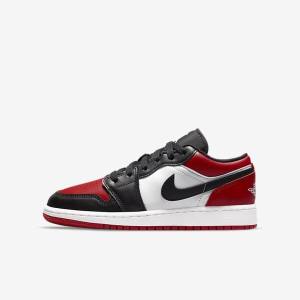 Kids' Nike Air Jordan 1 Low Older Trainers Red / Black / White | NK075BNR