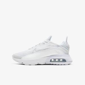 Kids' Nike Air Max 2090 Older Trainers White / Grey / White | NK149PKM