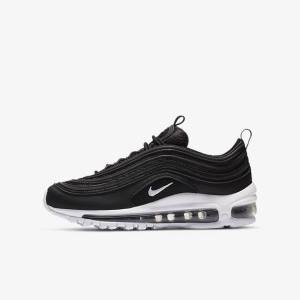 Kids' Nike Air Max 97 Older Trainers Black / White | NK218PZR