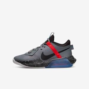 Kids' Nike Air Zoom Crossover Older Basketball Shoes Grey / Red / Turquoise / Black | NK790LUP