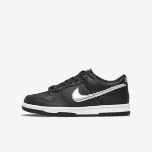 Kids' Nike Dunk Low Older Trainers Black / Grey / White | NK215DRX