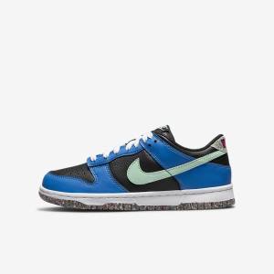 Kids' Nike Dunk Low SE Older Trainers Black / Light Blue / Pink / Mint | NK986XSE