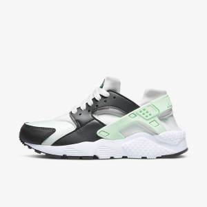 Kids' Nike Huarache Run Older Trainers White / Mint | NK347XFR