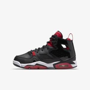 Kids' Nike Jordan Flight Club 91 Older Trainers Black / Red / White | NK924OZS