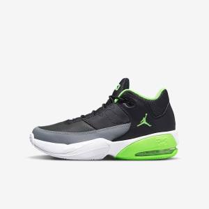 Kids' Nike Jordan Max Aura 3 Older Trainers Black / Grey / White / Green | NK152BIT