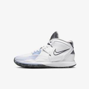 Kids' Nike Kyrie Infinity Older Basketball Shoes White / Light Blue / Grey | NK203TGI