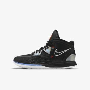 Kids' Nike Kyrie Infinity Older Basketball Shoes Black / White / Orange / Multicolor | NK217SCK