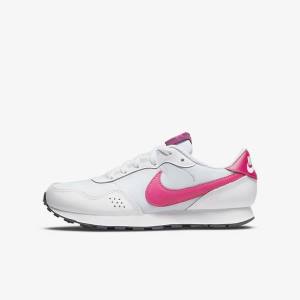 Kids' Nike MD Valiant Older Trainers Platinum / Dark Grey / Pink | NK613KBI