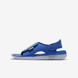 Kids' Nike Sunray Adjust 5 V2 Younger and Older Sandals Royal / Grey | NK150YKH