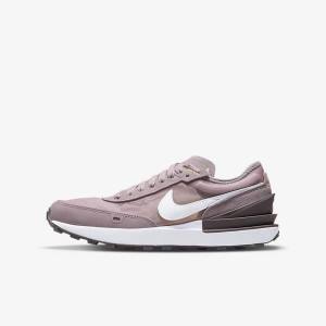 Kids' Nike Waffle One Older Trainers Pink / Light Purple / White | NK580TSI