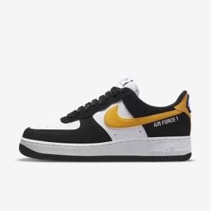 Men's Nike Air Force 1 07 LV8 Trainers Black / White / Dark | NK087OIP