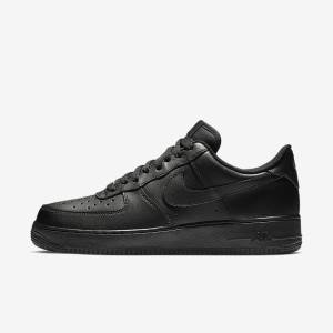 Men's Nike Air Force 1 07 Trainers Black | NK627NYR