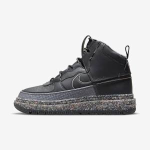 Men's Nike Air Force 1 Boot Trainers Dark Grey / Black | NK460QTG