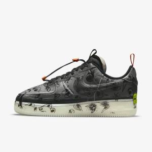 Men's Nike Air Force 1 Experimental Trainers Black / White | NK019NUT