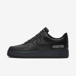 Men's Nike Air Force 1 GTX Trainers Dark Grey / Black | NK854HCI