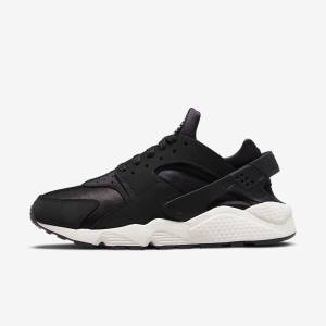 Men's Nike Air Huarache LE Trainers Black / White | NK584UXJ