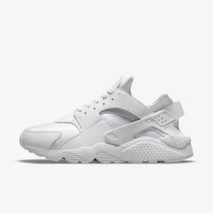 Men's Nike Air Huarache Trainers White / Platinum | NK091MAH