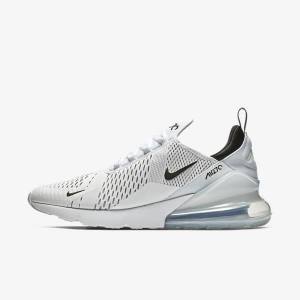 Men's Nike Air Max 270 Trainers White / Black | NK681LFB