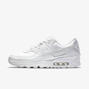 Men's Nike Air Max 90 LTR Trainers White | NK569GMN