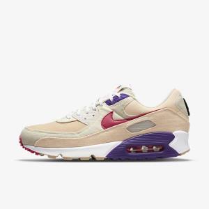 Men's Nike Air Max 90 Trainers Pink | NK621NCT