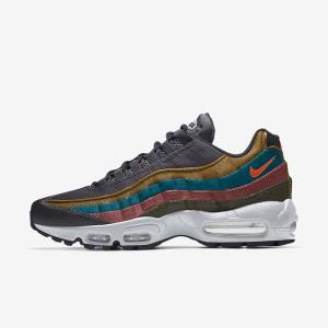 Men's Nike Air Max 95 By You Custom Trainers Multicolor | NK029CFI