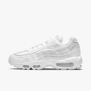 Men's Nike Air Max 95 Essential Trainers White / Grey / White | NK092FKP