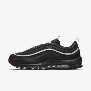 Men's Nike Air Max 97 Trainers Black / Red / White | NK543YXT