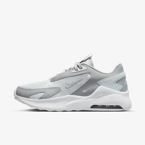 Men's Nike Air Max Bolt Trainers Platinum / White / Metal Silver / Grey | NK024BVT