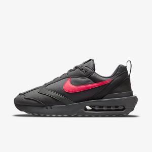 Men's Nike Air Max Dawn Trainers Black / White / Red | NK690TWB