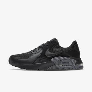 Men's Nike Air Max Excee Trainers Black / Dark Grey | NK241LSB