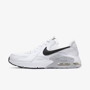 Men's Nike Air Max Excee Trainers White / Platinum / Black | NK835NBC