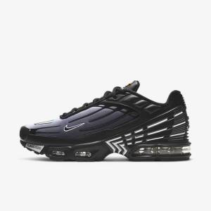 Men's Nike Air Max Plus III Trainers Black / White | NK102YVR