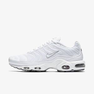 Men's Nike Air Max Plus Trainers White / Black / Grey / White | NK296USW